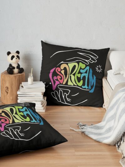 LSDREAM Throw Pillow Official LSDREAM Merch