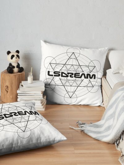 LSDREAM Throw Pillow Official LSDREAM Merch