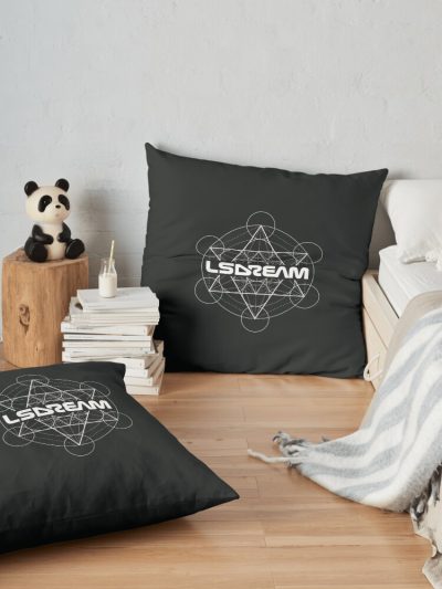 LSDREAM Music Festival Essential Rave Throw Pillow Official LSDREAM Merch