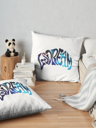 LSDREAM Cosmic Throw Pillow Official LSDREAM Merch