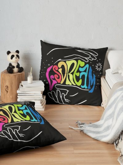 LSDREAM Throw Pillow Official LSDREAM Merch