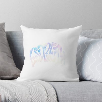 LSDREAM Cotton Pastel Throw Pillow Official LSDREAM Merch