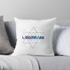 LSDREAM Cosmic Throw Pillow Official LSDREAM Merch