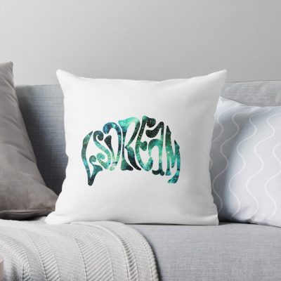 LSDREAM Galactic Throw Pillow Official LSDREAM Merch