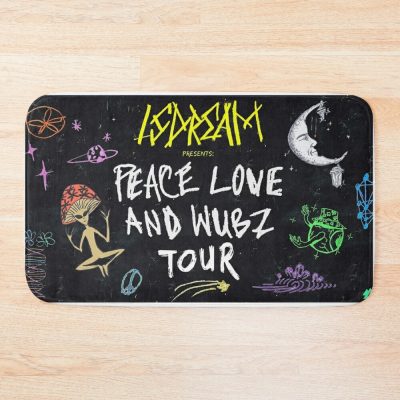 LSDREAM Peace Love And Wubz Tour Bath Mat Official LSDREAM Merch