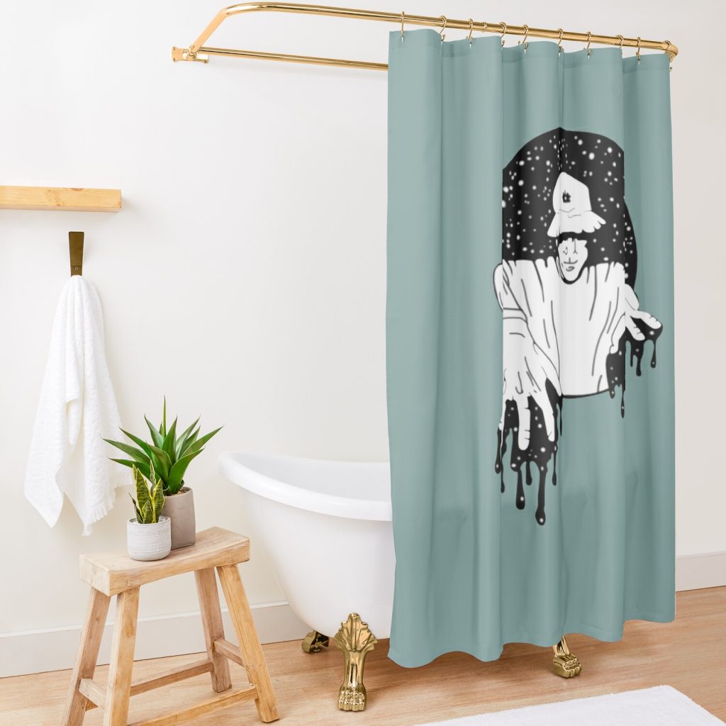 LSDREAM Merch I Am Bass Shower Curtain Official LSDREAM Merch